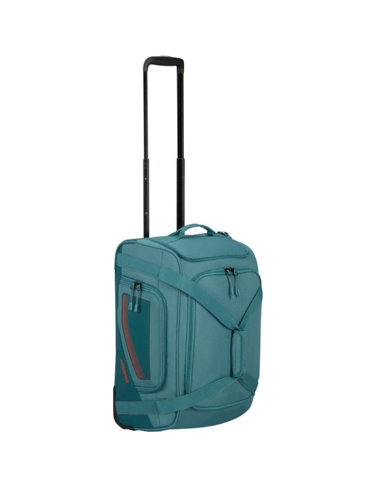 Bolsa de Viaje con Ruedas American Tourister City Racer S/ 55x35x25cm/ 2 Ruedas/ Azul Verdoso