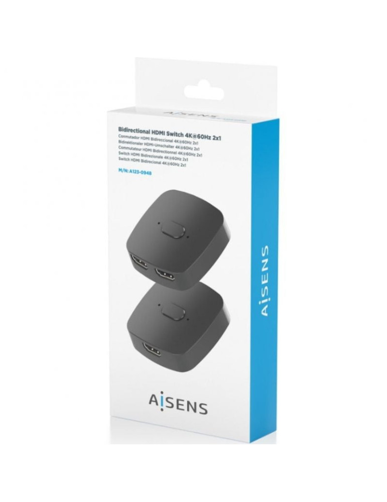 Switch Conmutador 4K HDMI 2.0 Bidireccional Aisens A123-0948 HDMI Hembra - 3x HDMI Hembra
