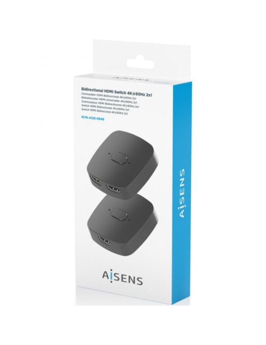Switch Conmutador 4K HDMI 2.0 Bidireccional Aisens A123-0948 HDMI Hembra - 3x HDMI Hembra