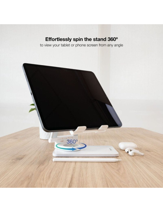 Soporte para Smartphone/Tablet TooQ PH-HERMES-LUNA/ Blanco