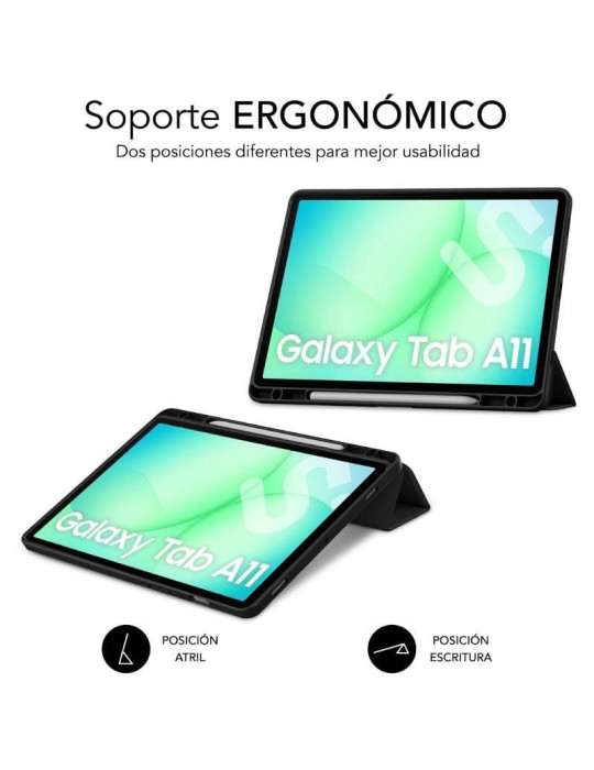 Funda Subblim Clear Shock Case para Samsung A11 8.7"/ Negra