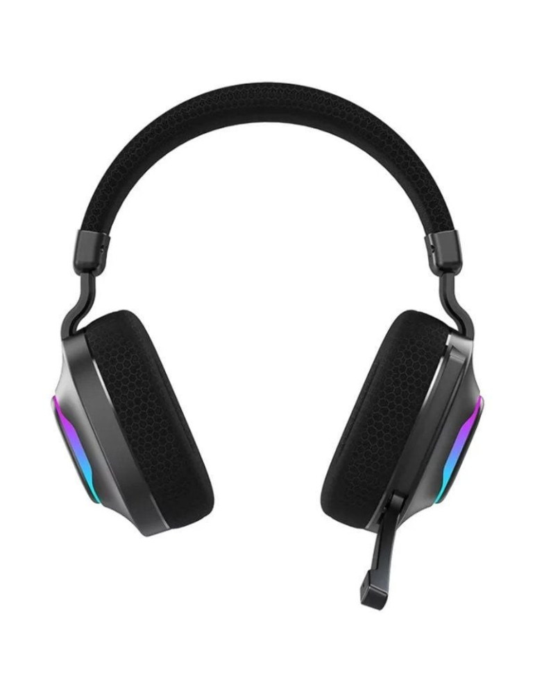 Auriculares Gaming Inalámbricos con Micrófono Hiditec Vortex ARGB/ Jack 3.5/ Bluetooth/ Negros