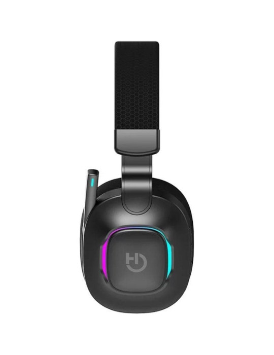 Auriculares Gaming Inalámbricos con Micrófono Hiditec Vortex ARGB/ Jack 3.5/ Bluetooth/ Negros