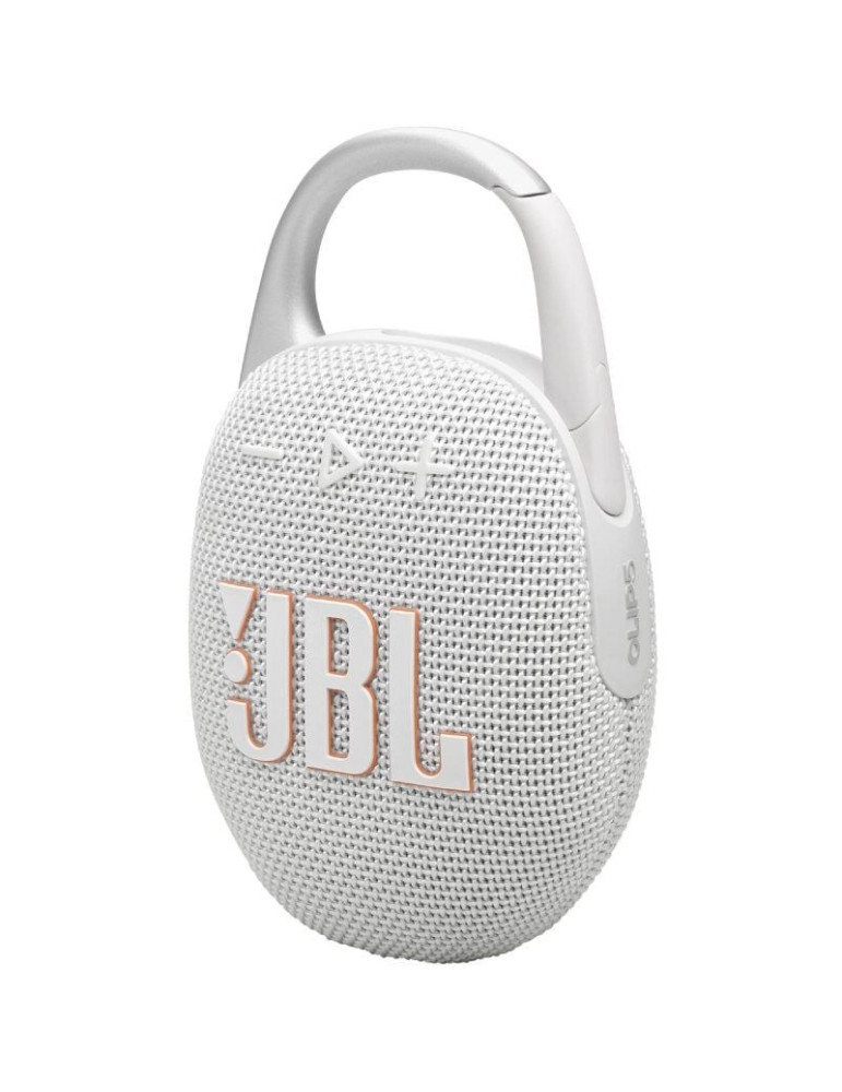Altavoz con Bluetooth JBL Clip 5/ 7W/ 1.0/ Blanco