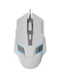 Ratón Gaming Mars Gaming MM024/ Hasta 4000 DPI/ Blanco