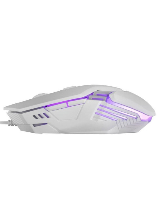 Ratón Gaming Mars Gaming MM024/ Hasta 4000 DPI/ Blanco