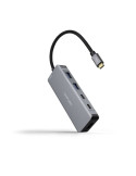 Docking Tipo-C Nanocable 10.16.1006/ 2xUSB/ 1xHDMI 4K/ 2xUSB Tipo-C/ 1xUSB Tipo-C PD/ Gris