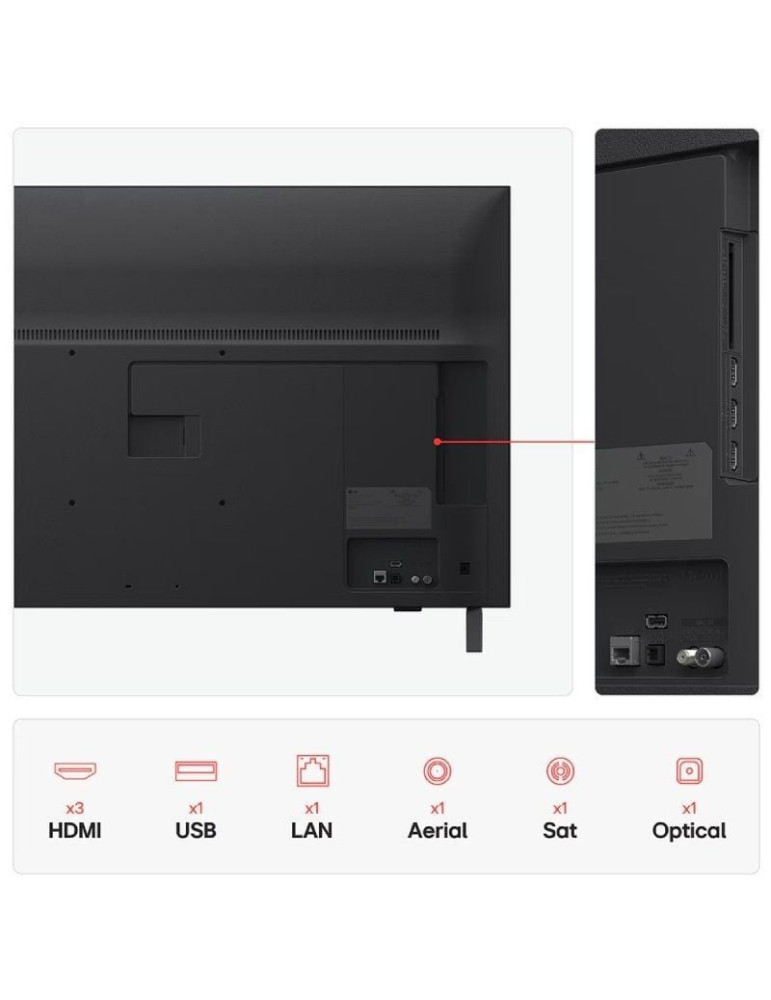 Televisor LG UHD 43UA75006LA 43"/ Ultra HD 4K/ Smart TV/ WiFi