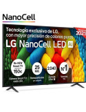 Televisor LG NanoCell 75NANO80A6B 75"/ Ultra HD 4K/ Smart TV/ WiFi