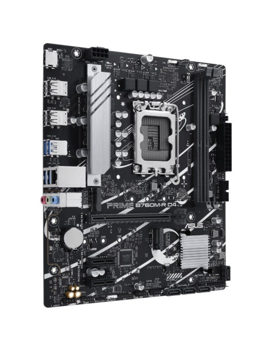 Placa Base Asus Prime B760M-R D4 Socket 1700/ DDR4/ PCIe 4.0/ Micro ATX