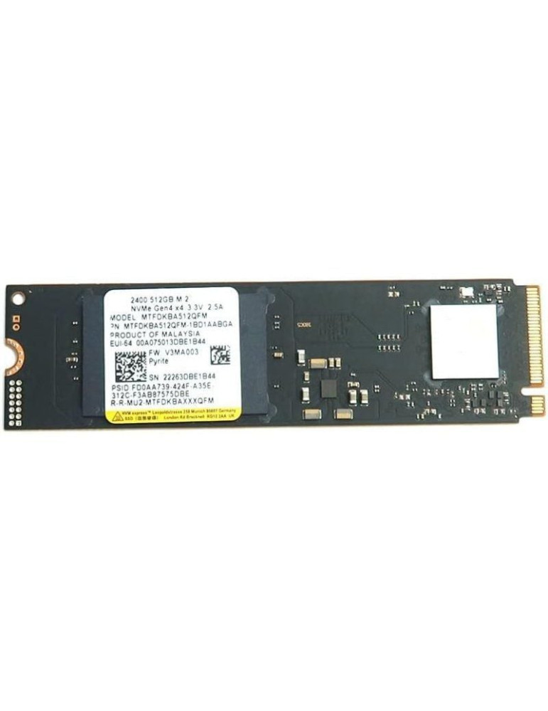 Disco SSD Micron 2400 512GB/ M.2 2280 PCIe Gen4