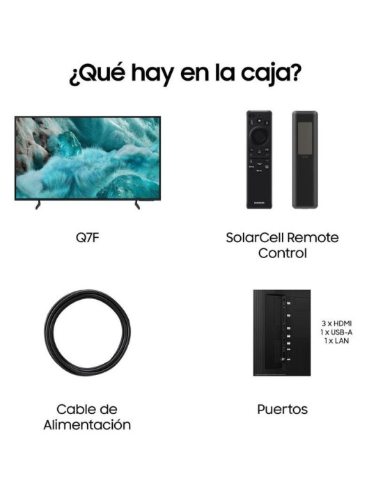 Televisor Samsung QLED Q7F TQ55Q7F4AU 55"/ Ultra HD 4K/ Smart TV/ WiFi