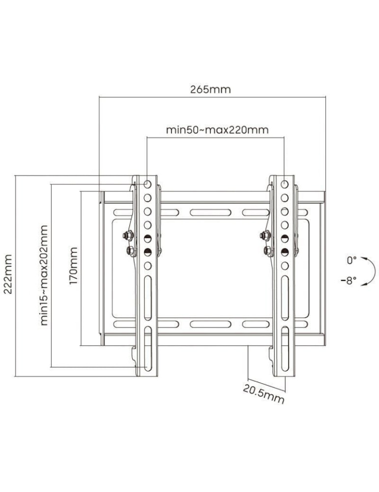 Soporte de Pared Inclinable Aisens WT42T-159 para TV de 23-42"/ hasta 35kg