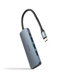 Docking Tipo-C Nanocable 10.16.4605/ 3xUSB/ 1xHDMI 4K/ 1xUSB Tipo-C PD/ Gris
