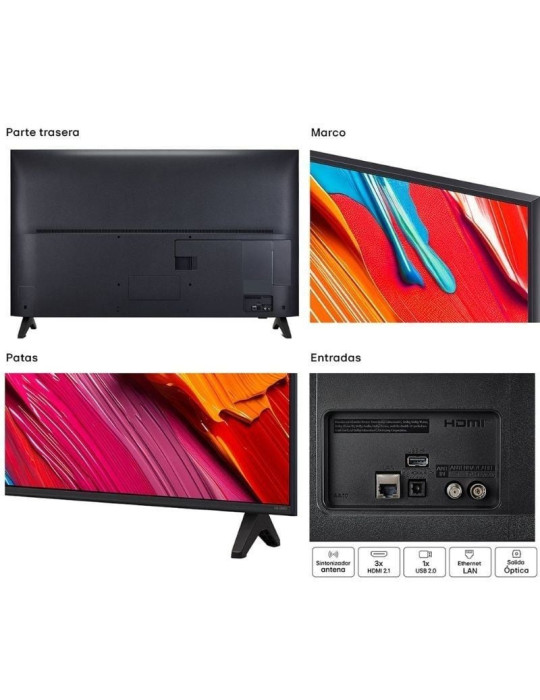 Televisor LG QNED AI QNED70 43QNED70A6A 43"/ Ultra HD 4K/ Smart TV/ WiFi