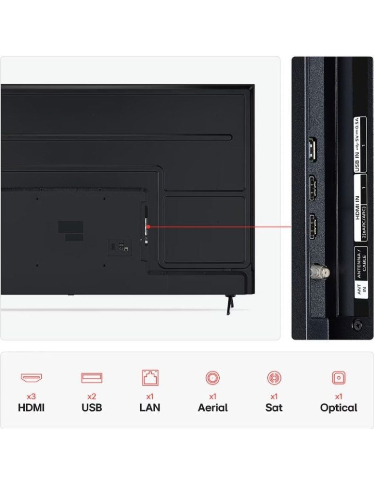 Televisor LG UHD 75UA75006LA 75"/ Ultra HD 4K/ Smart TV/ WiFi