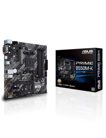 Placa Base Asus Prime B550M-K Socket AM4/ DDR4/ PCIe 4.0/ Micro ATX