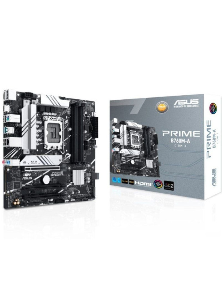 Placa Base Asus Prime B760M-A-CSM Socket 1700/ DDR5/ PCIe 4.0/ Micro ATX