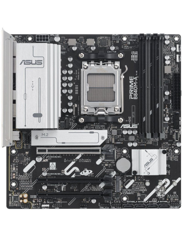 Placa Base Asus Prime B840M-A-CSM Socket AM5/ DDR5/ PCIe 4.0/ Micro ATX