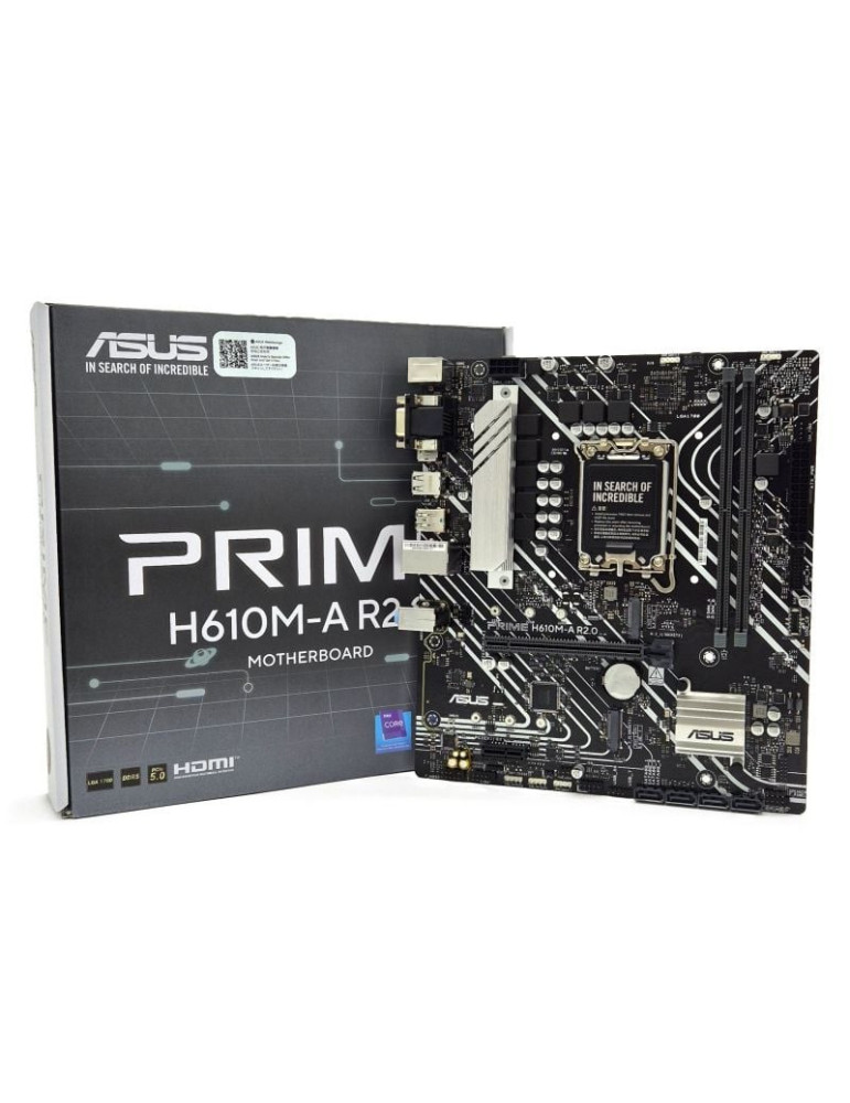 Placa Base Asus Prime H610M-A R2.0/ Socket 1700/ DDR5/ PCIe 4.0/ Micro ATX