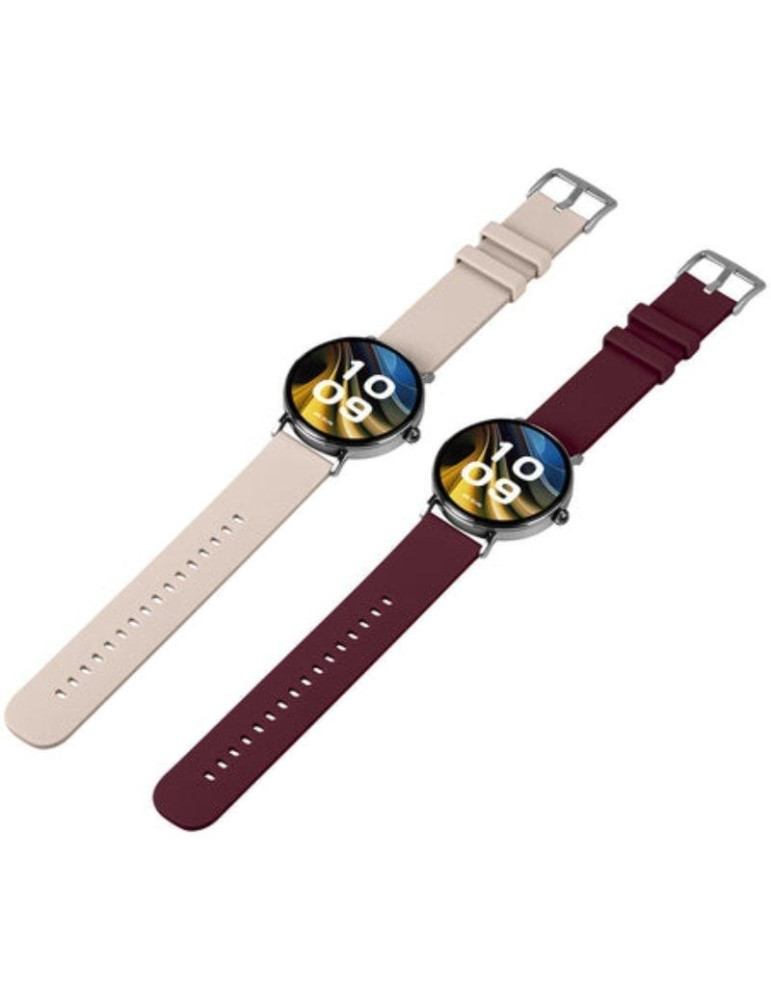 Smartwatch SPC Smartee Duo Velvet 9656B/ Notificaciones/ Frecuencia Cardíaca/ Blanco