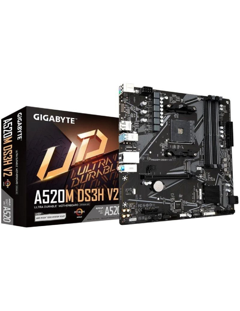 Placa Base Gigabyte A520M DS3H V2 Socket AM4/ DDR4/ PCIe 3.0/ Micro ATX