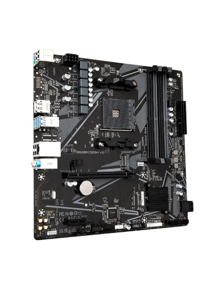 Placa Base Gigabyte A520M DS3H V2 Socket AM4/ DDR4/ PCIe 3.0/ Micro ATX