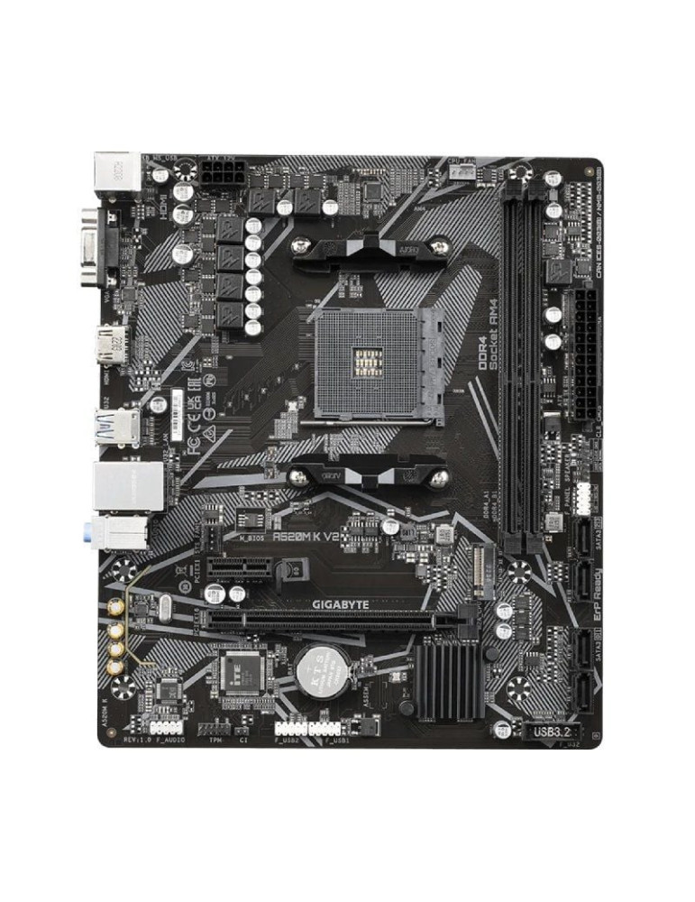 Placa Base Gigabyte A520M K V2 Socket AM4/ DDR4/ PCIe 3.0/ Micro ATX