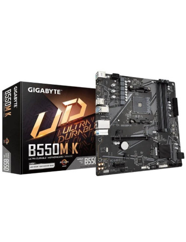 Placa Base Gigabyte B550M K Socket AM4/ DDR4/ PCIe 4.0/ Micro ATX