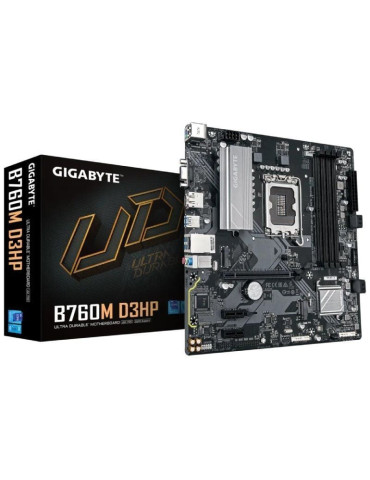 Placa Base Gigabyte B760M D3HP Socket 1700/ DDR5/ PCIe 4.0/ Micro ATX