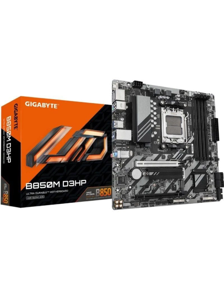 Placa Base Gigabyte B850M D3HP/ Socket AM5/ DDR5/ PCIe 5.0/ Micro ATX
