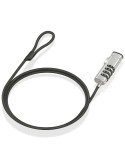Cable de Seguridad Tipo NANO para Portátiles Aisens ASLK-D50N05-BK/ 1.5m