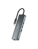 Docking USB Tipo-C Aisens ASUC-5P011-GR/ 1xHDMI 4K/ 2xUSB/ 1xRJ45/ 1xUSB Tipo-C/ 1xUSB Tipo-C PD/ Gris