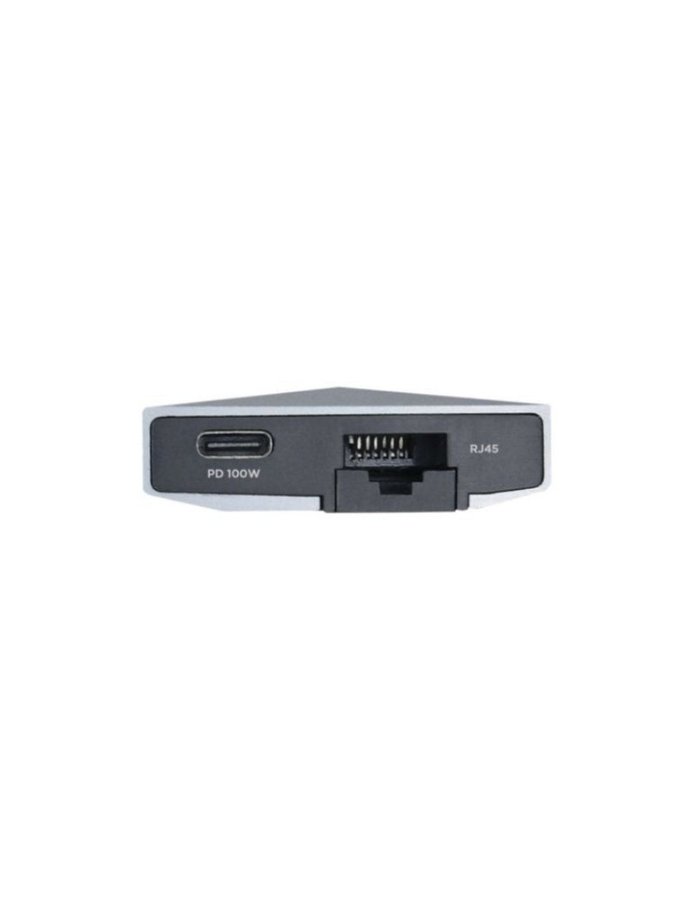 Docking USB Tipo-C Aisens ASUC-8P004-GR/ 1xHDMI 4K/ 3xUSB/ 1xRJ45/ 1xLector Tarjetas / 1xUSB Tipo-C PD/ Gris