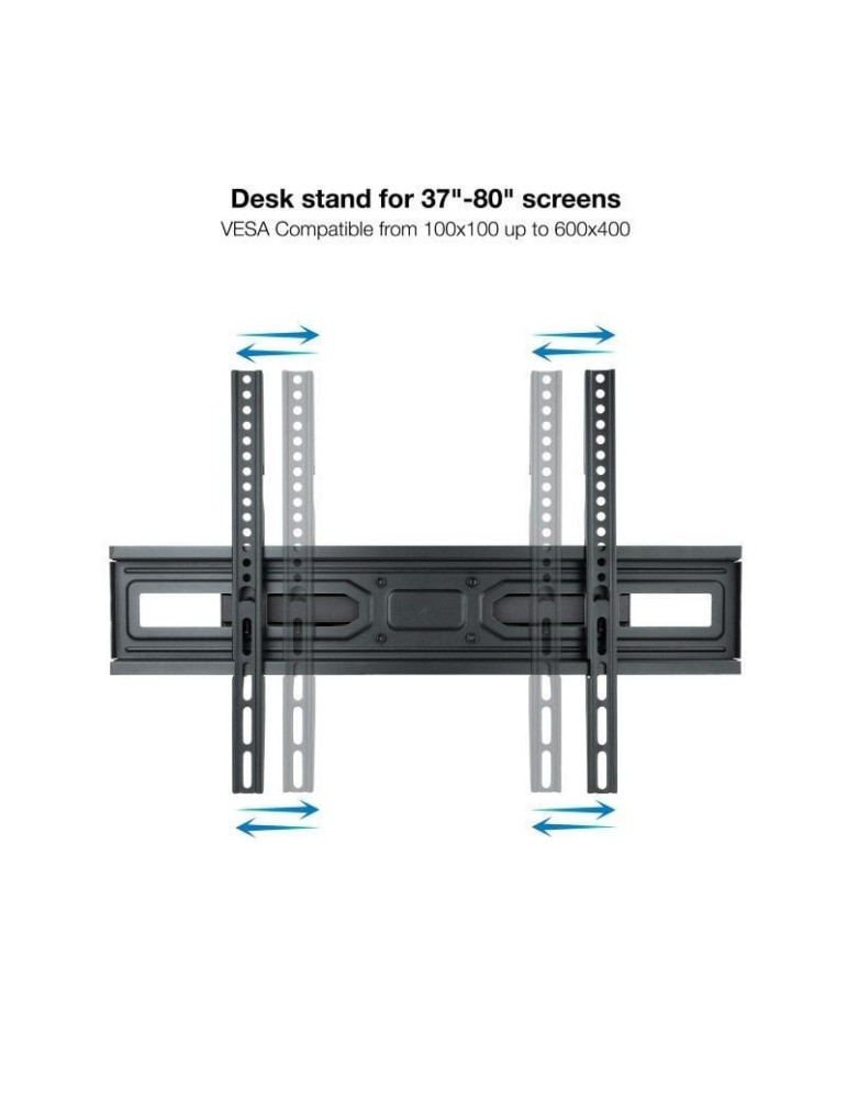 Soporte de Pared Giratorio/ Inclinable/ Nivelable TooQ LP7866TN-B para TV de 37-80"/ hasta 40kg