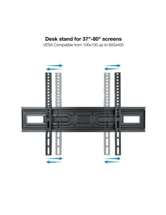 Soporte de Pared Giratorio/ Inclinable/ Nivelable TooQ LP7866TN-B para TV de 37-80"/ hasta 40kg