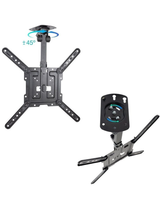 Soporte de Techo Giratorio/ Inclinable TooQ LPCE1123TSLI-B para TV de 23-55"/ hasta 20kg