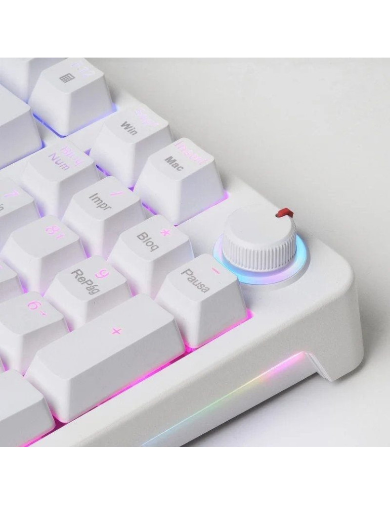 Teclado Gaming Mecánico Mars Gaming MKPROBES/ Switch Azul/ Blanco