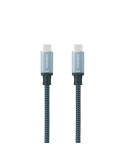 Cable USB 3.1 Tipo-C Nanocable 10.01.4102-COMB/ USB Tipo-C Macho - USB Tipo-C Macho/ Hasta 100W/ 20Gbps/ 2m/ Gris y Negro