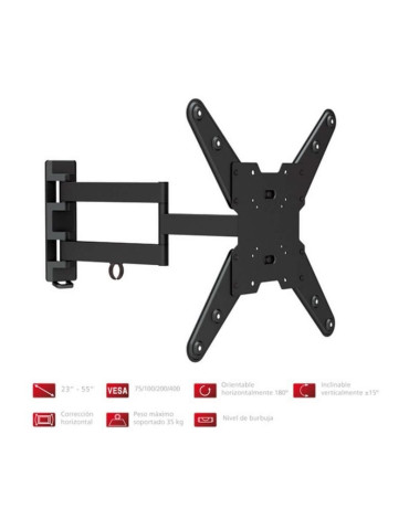 Soporte de Pared Orientable/ Inclinable Fonestar STV-683N para TV de 23-55"/ hasta 35kg