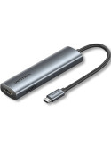 Docking USB Tipo-C Vention TGLHB/ 1xUSB Tipo-C/ 2xUSB/ 1xHDMI 4K/ 1xUSB Tipo-C PD/ Gris