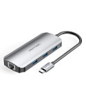Docking USB Tipo-C Vention TOHHB/ 1xHDMI 4K/ 3xUSB/ 1xRJ45/ 1xUSB Tipo-C PD/ Gris