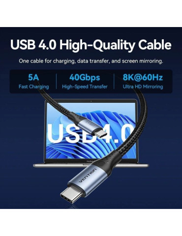 Docking USB Tipo-C Vention TPWH0/ 2xHDMI 4K/ 1xDisplayPort/ 3xUSB/ 2xUSB Tipo-C/ 1xUSB Tipo-C PD/ 1xRJ45/ 1xLector Tarjetas/ Gri 2