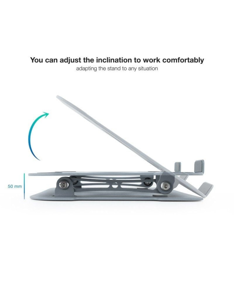Soporte TooQ TQLRS0012-AL-G para Portátiles hasta 17.3"