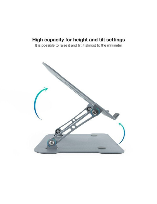 Soporte TooQ TQLRS0012-AL-G para Portátiles hasta 17.3"
