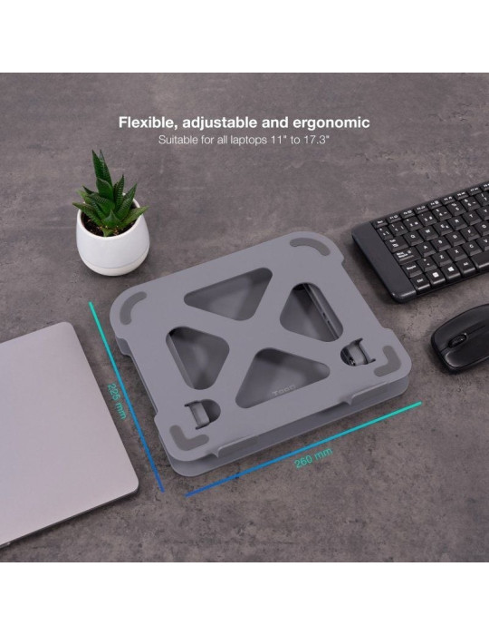 Soporte TooQ TQLRS0012-AL-G para Portátiles hasta 17.3"