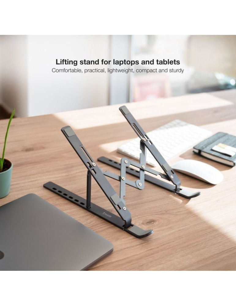 Soporte TooQ TQLRS0033-AL-G para Portátiles hasta 15"