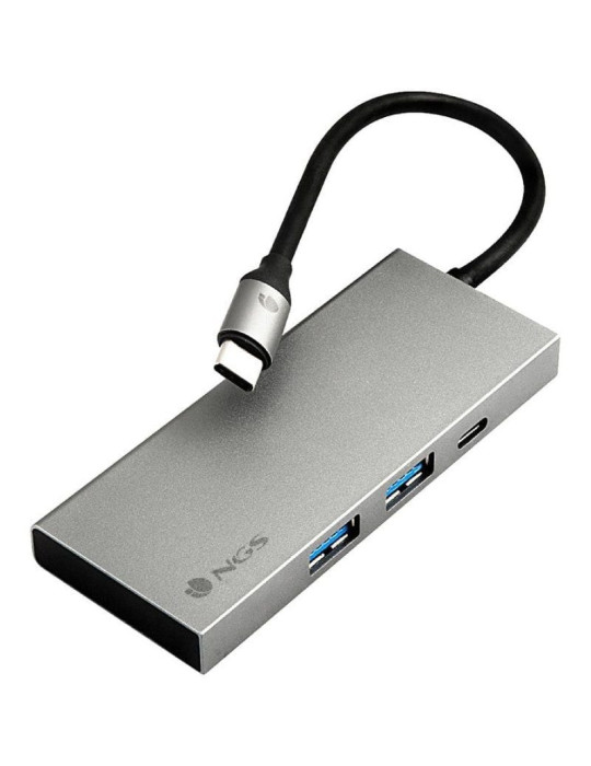 Docking USB Tipo-C NGS WonderDock4 Pro/ 2xUSB/ 1xUSB Tipo-C DP/ 1xHDMI 4K/ Gris