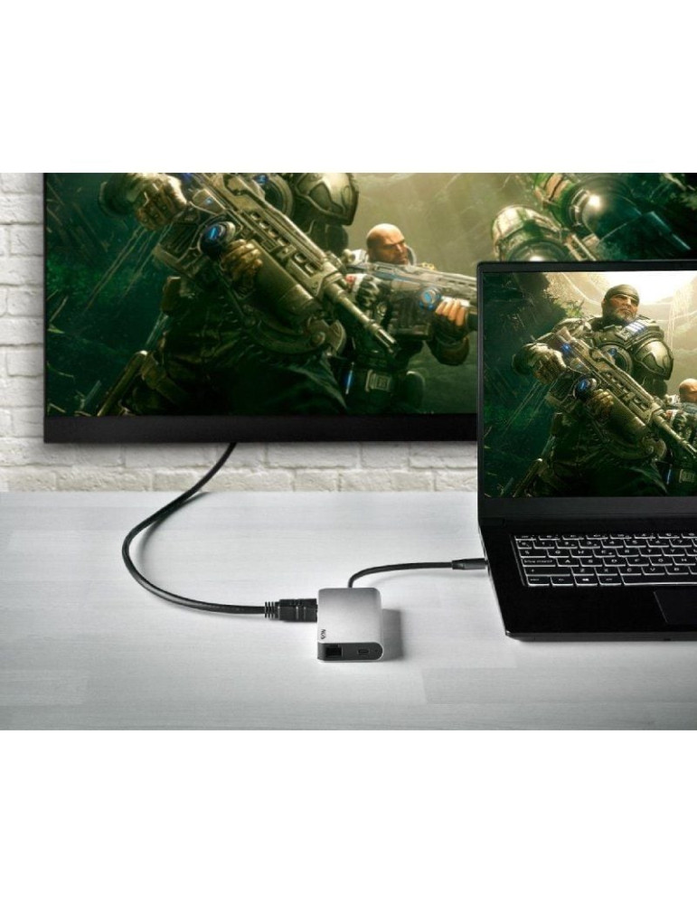 Docking USB Tipo-C NGS WonderDock8/ 3xUSB/ 1xUSB Tipo-C DP/ 1xHDMI 4K/ 1xRJ45/ 1xLector Tarjetas SD