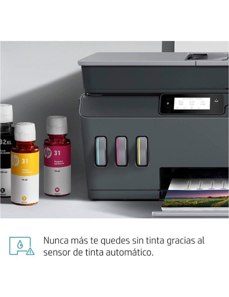Multifunción Recargable HP Smart Tank Plus 655/ WiFi/ Fax/ Negra